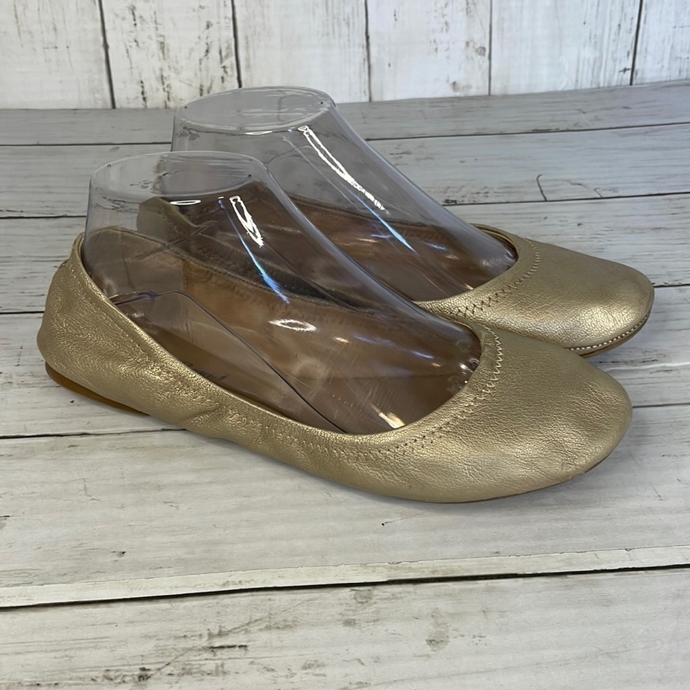 Lucky Brand Emmie Metallic Gold Ballet Flat